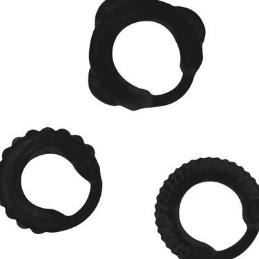 Kit di Anelli Fallici in Silicone per Erezione Vigorosa e Duratura